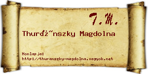 Thuránszky Magdolna névjegykártya