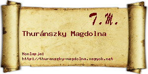 Thuránszky Magdolna névjegykártya